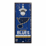 St. Louis Blues Sign Wood 5x11 Bottle Opener - Team Fan Cave