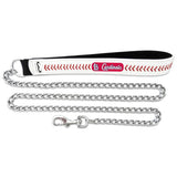 St. Louis Cardinals Baseball Leather Leash - M - Team Fan Cave