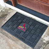 St. Louis Cardinals Door Mat 19x30 Medallion - Special Order-0