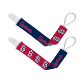 St. Louis Cardinals Pacifier Clips 2 Pack-0