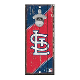 St. Louis Cardinals Sign Wood 5x11 Bottle Opener - Team Fan Cave