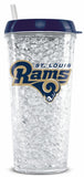 St. Louis Rams Tumbler Crystal Freezer Style - Team Fan Cave