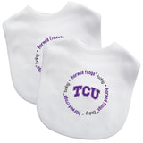 TCU Horned Frogs Baby Bib 2 Pack-0