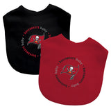 Tampa Bay Buccaneers Baby Bib 2 Pack-0