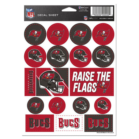 Tampa Bay Buccaneers Decal Sheet 5x7 Vinyl-0