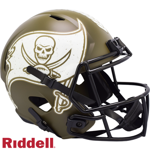 Tampa Bay Buccaneers Helmet Riddell Replica Full Size Speed Style Salute To Service-0