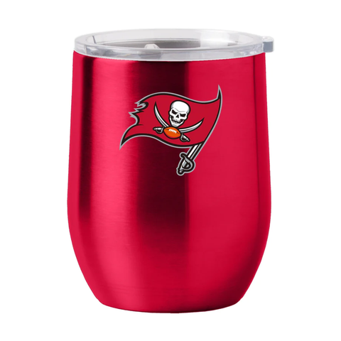 Tampa Bay Buccaneers Travel Tumbler 16oz Stainless Steel Curved-0