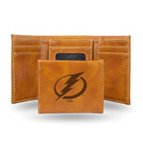 Tampa Bay Lightning Wallet Trifold Laser Engraved