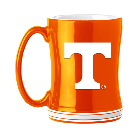 Tennessee Volunteers Coffee Mug 14oz Sculpted Relief Team Color-0