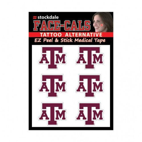 Texas A&M Aggies Tattoo Face Cals - Team Fan Cave