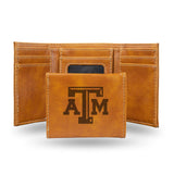 Texas A&M Aggies Wallet Trifold Laser Engraved