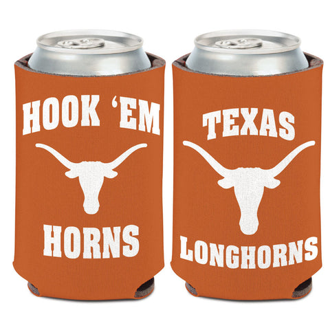 Texas Longhorns Can Cooler Slogan Design Special Order-0