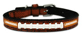 Texas Longhorns Classic Leather Toy Football Collar - Team Fan Cave