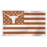 Texas Longhorns Flag 3x5 Deluxe Style Stars and Stripes Design - Special Order-0