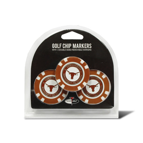 Texas Longhorns Golf Chip with Marker 3 Pack-0