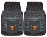 Texas Longhorns Heavy Duty 2-Piece Vinyl Car Mats - Team Fan Cave