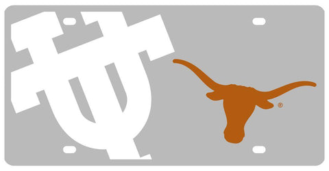 Texas Longhorns License Plate - Acrylic Mega Style - Team Fan Cave