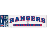 Texas Rangers Decal 3x10 Perfect Cut Color-0