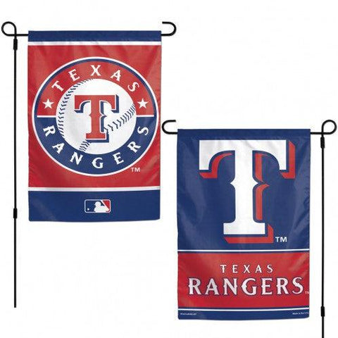 Texas Rangers Flag 12x18 Garden Style 2 Sided - Team Fan Cave