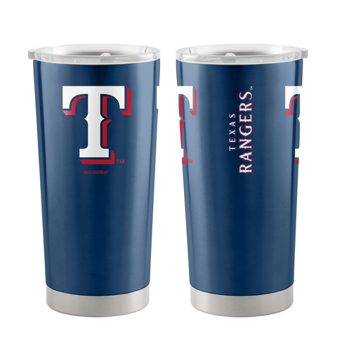 Texas Rangers Travel Tumbler 20oz Stainless Steel-0