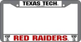 Texas Tech Red Raiders License Plate Frame Chrome - Special Order - Team Fan Cave