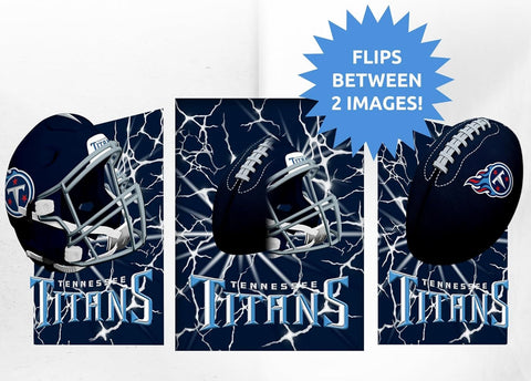 Tennessee Titans 3D Art Print 12x16 Lightning Flip-0