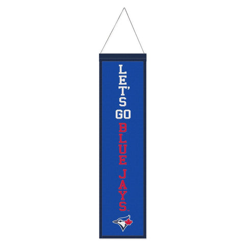 Toronto Blue Jays Banner Wool 8x32 Heritage Slogan Design - Special Order-0
