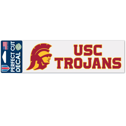 USC Trojans Decal 3x10 Perfect Cut Color-0