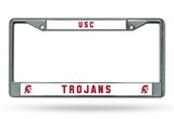 USC Trojans License Plate Frame Chrome - Special Order