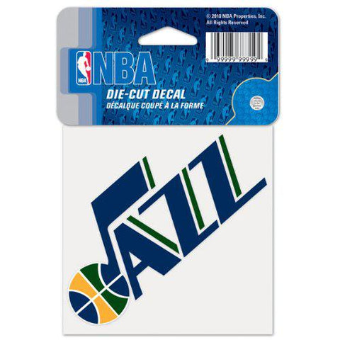 Utah Jazz Decal 4x4 Perfect Cut Color - Team Fan Cave