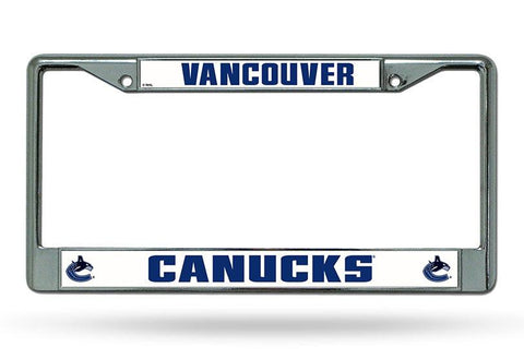 Vancouver Canucks License Plate Frame Chrome - Special Order - Team Fan Cave