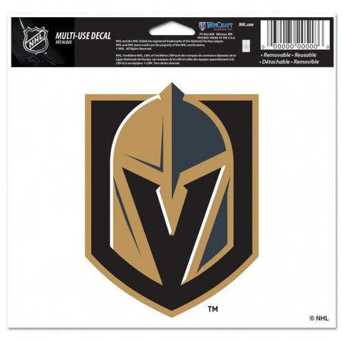 Vegas Golden Knights Decal 5x6 Multi Use Color - Team Fan Cave