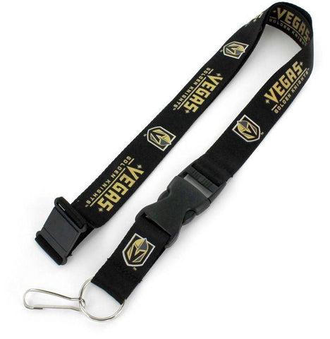 Vegas Golden Knights Lanyard Black - Team Fan Cave