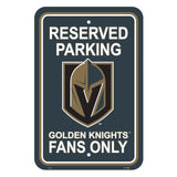 Vegas Golden Knights Sign 12x18 Plastic Reserved Parking Style CO