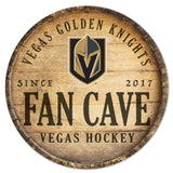 Vegas Golden Knights Sign Wood 14 Inch Round Barrel Top Design - Special Order-0