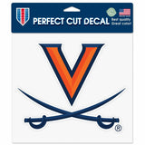 Virginia Cavaliers Decal 8x8 Die Cut Color