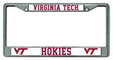 Virginia Tech Hokies License Plate Frame Chrome-0