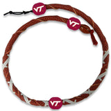 Virginia Tech Hokies Necklace Spiral Football - Team Fan Cave