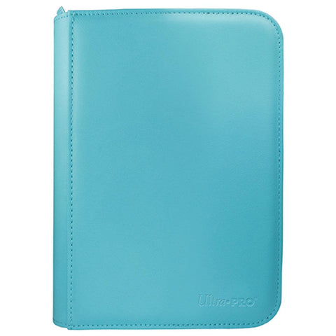 Vivid 4 Pocket Zippered PRO-Binder Light Blue