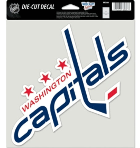 Washington Capitals Decal 8x8 Perfect Cut Color-0