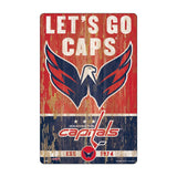 Washington Capitals Sign 11x17 Wood Slogan Design-0