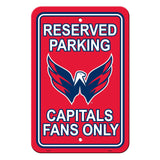 Washington Capitals Sign - Plastic - Reserved Parking - 12 in x 18 in - Special Order - Team Fan Cave