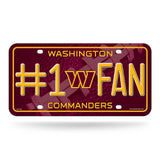 Washington Commanders License Plate #1 Fan