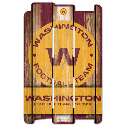 Washington Football Team Sign 11x17 Wood Fence Style-0