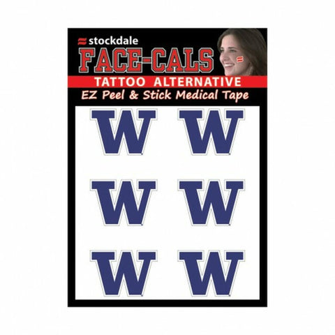 Washington Huskies Tattoo Face Cals Special Order