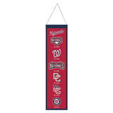 Washington Nationals Banner Wool 8x32 Heritage Evolution Design - Special Order-0