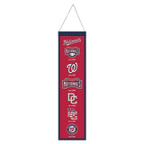 Washington Nationals Banner Wool 8x32 Heritage Evolution Design - Special Order-0