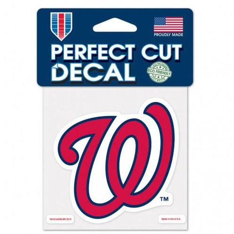 Washington Nationals Decal 4x4 Perfect Cut Color - Team Fan Cave