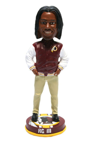 Washington Redskins Robert Griffin III Forever Collectibles Varsity Jacket Bobblehead-0