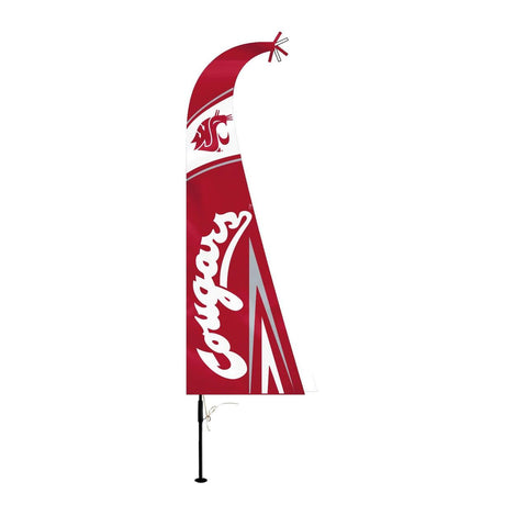 Washington State Cougars Flag Premium Feather Style CO - Team Fan Cave